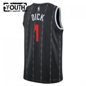Dres Toronto Raptors Grady Dick Nike 2025-26 City Edition Crno Swingman - Dječji